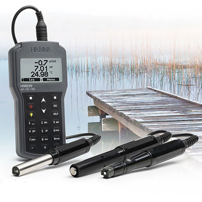 HI98199多參數(shù)水質(zhì)測定儀微電腦pH-EC-TDS-DO-鹽度-°C