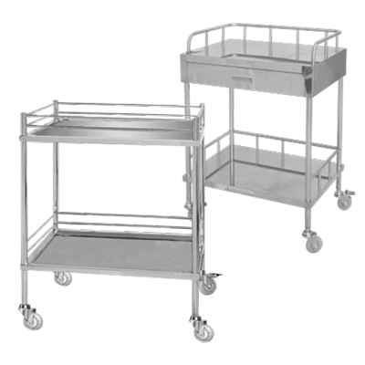 上海躍進不銹鋼醫用治療車手術推車換藥車